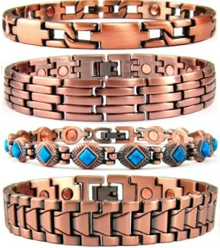 Copper Link Bracelets (With Magnets)