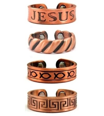 99.9% Pure Copper Rings (With Magnets)