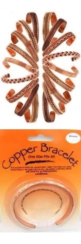 99.9% Pure Copper Cuff Bracelets (NO-Magnets)