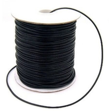 100-yards (300 Foot) 2mm Black Waxed Cotton Cord for Jewelry Making  #CORD-2mmBK