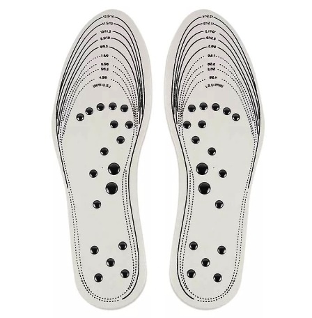 1 Pair White Magnetic Therapy Insoles  Magnetic Shoe Insoles (Adjustable Sizes) #INSO-102