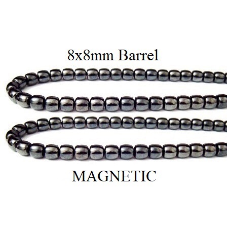 SALE 10 Strands 8x8mm Barrel Magnetic Beads #MB-B8x8