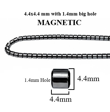 10 Strands 4.4x4.4mm Drum Magnetic Beads #MB-D4.4