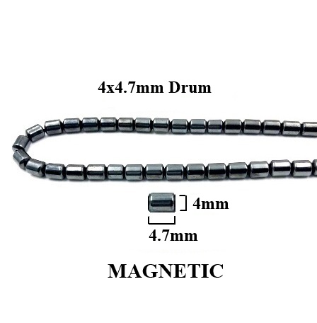 10 Strands 4x4.7mm Drum Magnetic Beads #MB-D4x4.7