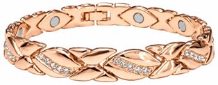 Rose Gold Color Plated Magnetic Bracelet #MBA-113
