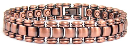 Copper Magnetic Therapy Bracelet 7.5" long #MBC112