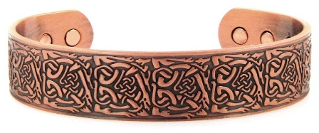 Celtic Art Solid Copper Cuff Magnetic Bangle Bracelet #MBG022