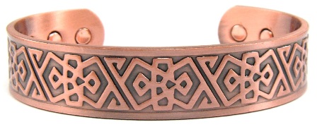 Comfort Solid Copper Cuff Magnetic Bangle Bracelet #MBG027