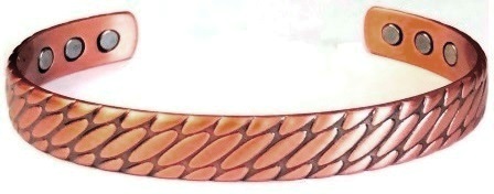Solid Copper Cuff Magnetic Therapy Bangle Bracelet #MBG225