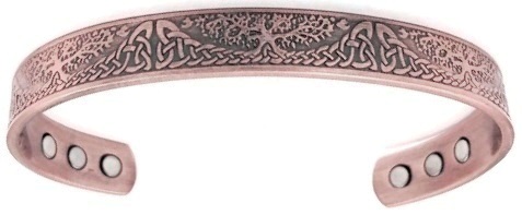 Tree of Life Solid Copper Cuff Magnetic Bangle Bracelet #MBG356