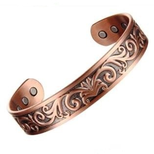 Regal Vine Magnetic Copper Bangle Bracelet #MBG408