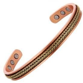Infinity Weave Magnetic Copper Bangle Bracelet #MBG412