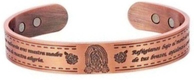 Guadeloupe Copper Magnetic Bangle Bracelet Magnets #MBG702