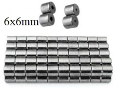6x6mm 100 Sets Gunmetal Color 5000 Gauss Powerful Magnetic Clasps #MC5
