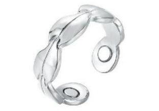 Wreath Silver Finish Magnetic Ring #MCR112C