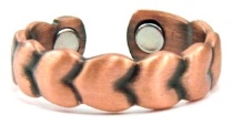 Hearts Solid Copper Magnetic Therapy Ring #MCR116