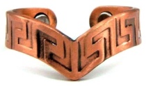 Solid Copper Magnetic Therapy Ring #MCR131
