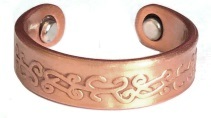 Wreath Crown Solid Copper Magnetic Therapy Ring #MCR149
