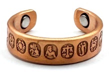 Zodiac Solid Copper Magnetic Ring #MCR151