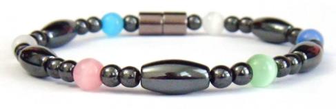 1 PC. Multi Color Cat's Eye Magnetic Bracelet Hematite Bracelet #MHB-00012