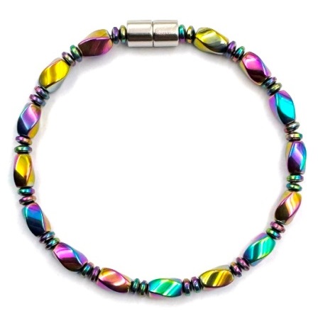 1 PC. Rainbow Magnetic Bracelet with Magnetic Clasp #MHB-00040