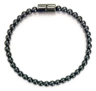(Call for Prices) 1 PC. 4mm All Round Magnetic Therapy Bracelet Hematite Bracelet #MHB-0007