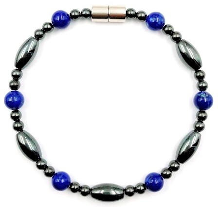 1 PC. (Magnetic)Real Lapis Lazuli Magnetic Bracelet Hematite Bracelet #MHB00128