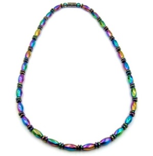 (Call for Prices) Iridescent Rainbow Magnetic Therapy Magnetic Necklace #MN-0117