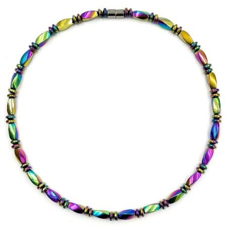 Iridescent Rainbow Magnetic Necklace #MN-0117