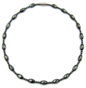 Twist And Ball BeadsMagnetic Necklace #MN-0137