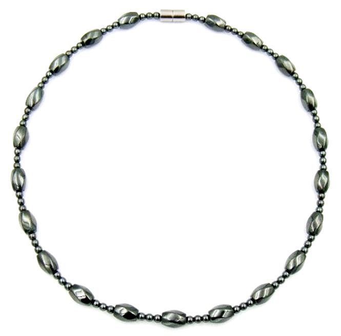 Twist And Ball BeadsMagnetic Necklace #MN-0137