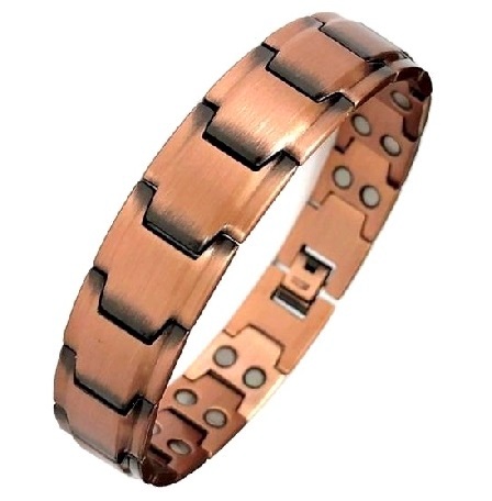 99.9% Pure Copper Dozer Links Magnetic Bracelet For Men  #RCB003