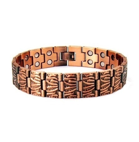 99.9% Pure Copper Dozer Links Magnetic Bracelet For Men  #RCB005