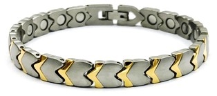 Happy Hearts Stainless Magnetic Bracelet For Women #SSB026
