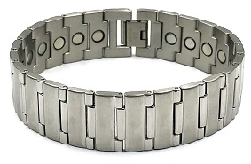 3/4" Wide Stainless Steel Magnetic Bracelet #SSB115