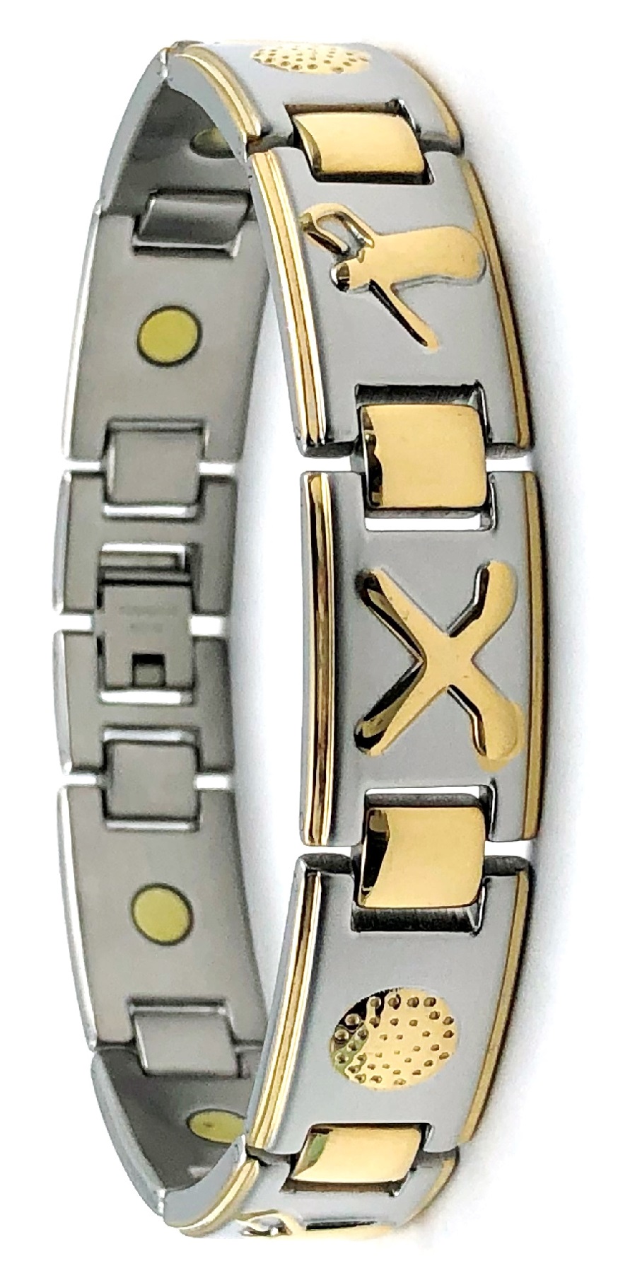 LIMITED SALE Stainless Steel Magnetic Golfer Bracelet #SSB139