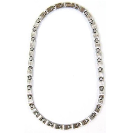 18" Stainless Steel Magnetic Necklace #SSN-042