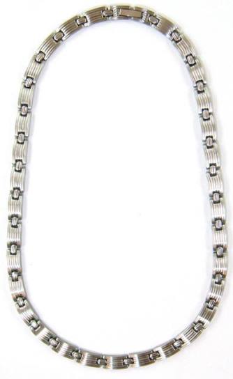 18" Stainless Steel Magnetic Necklace #SSN-042
